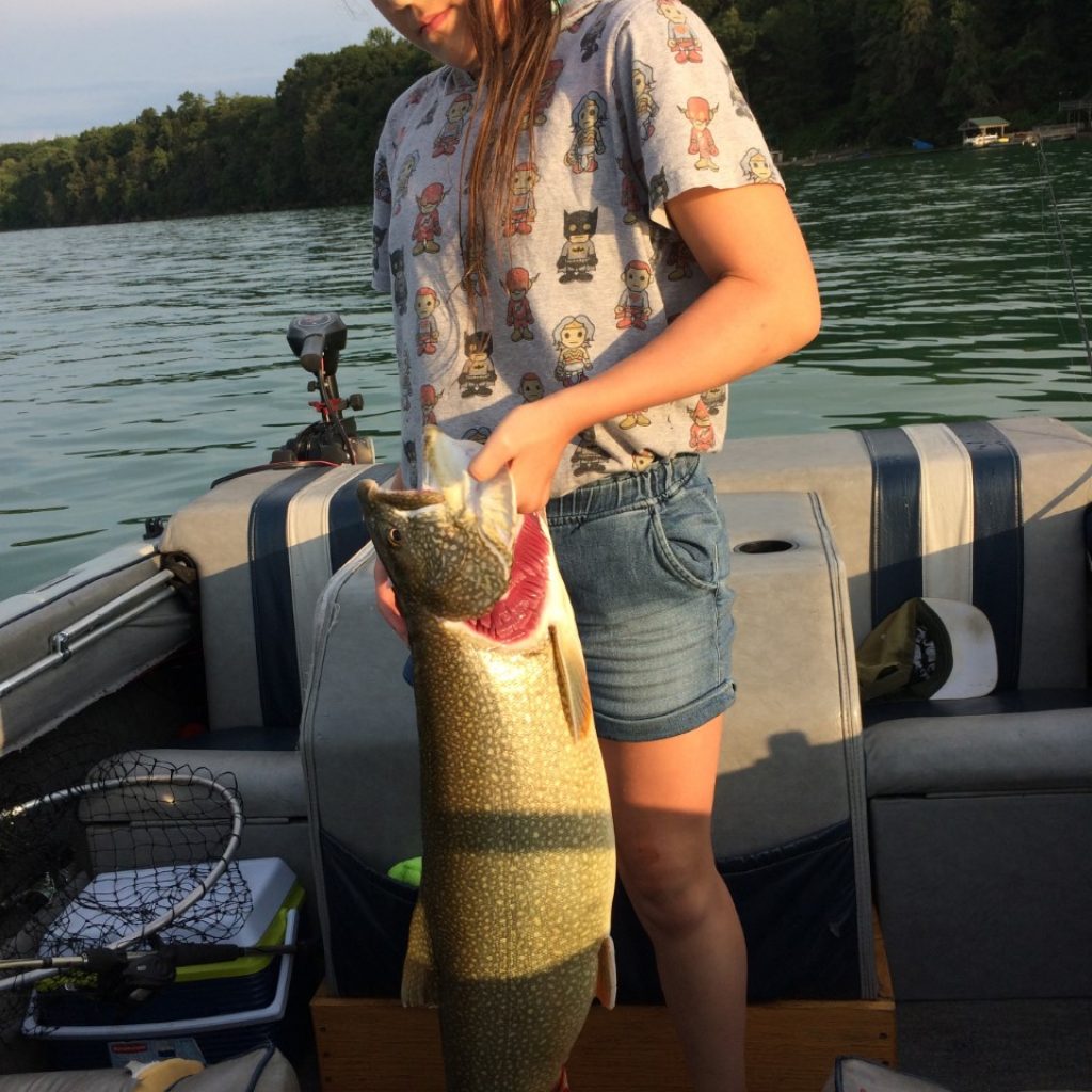 Miss Megan Cook fishing upstate NY